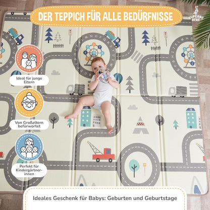 SUPERBE BEBE kokkupandav mängumatt Sea 150 × 180 cm