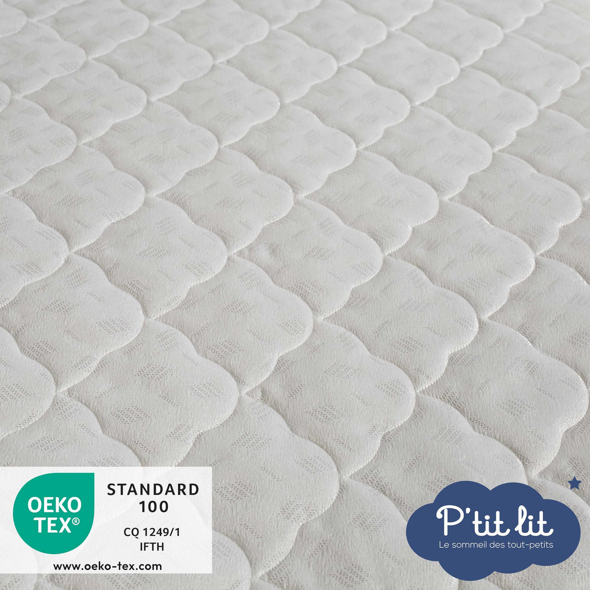 P'tit Lit vauvanpatja 60 x 120 cm, käännettävä, kesä-talvi, Oeko-Tex®