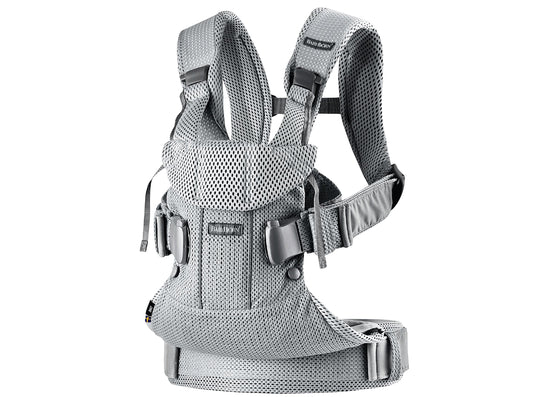 BabyBjörn Baby Carrier One Air kõhukott, 3D Mesh, hõbedane
