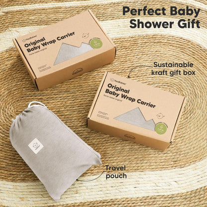 KeaBabies beebikandelina Original – ergonoomiline, stone gray (vastsündinust väikelapseni)