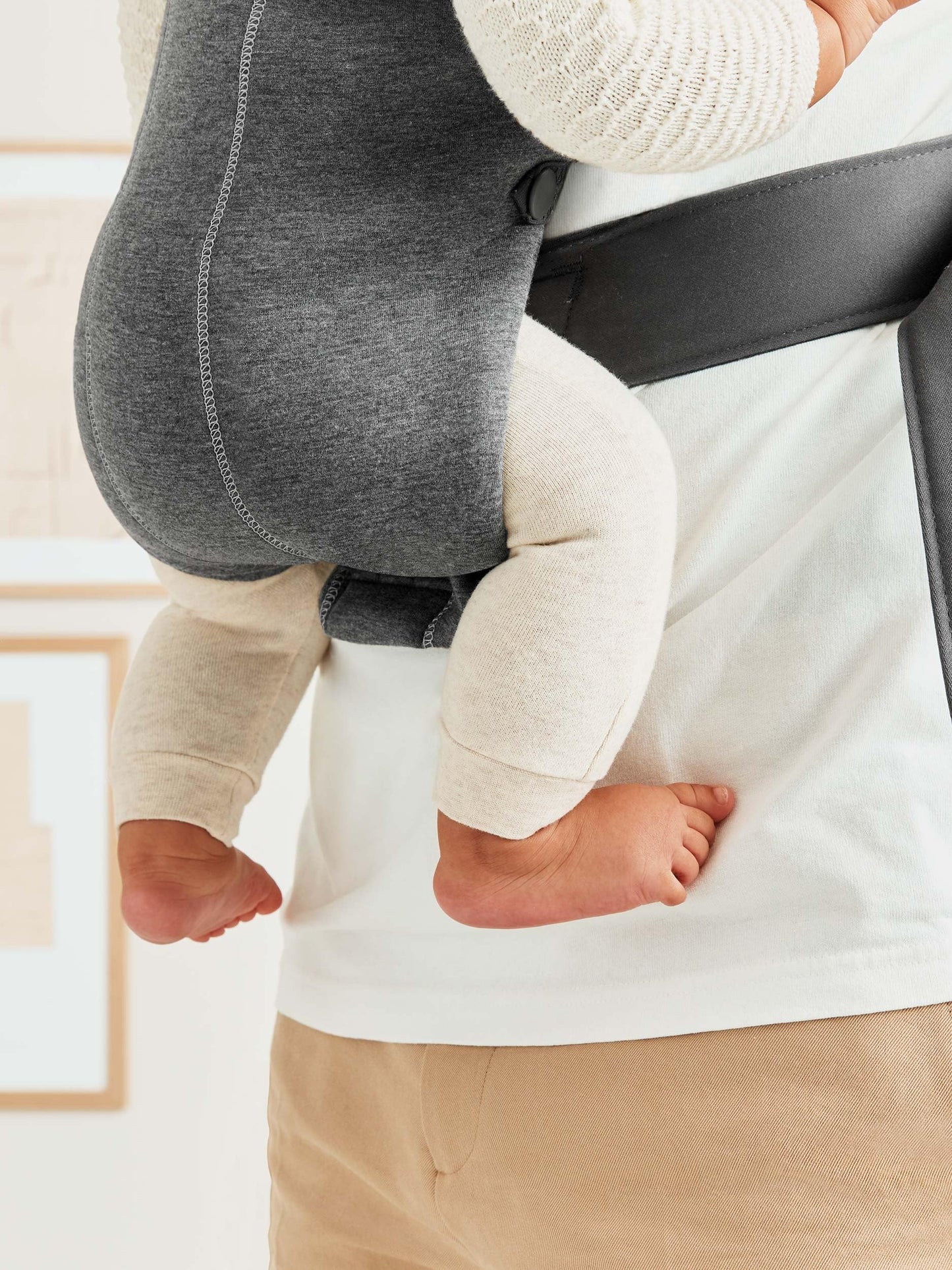BabyBjörn Baby Carrier Mini kandekott, 3D-jersey, tumehall