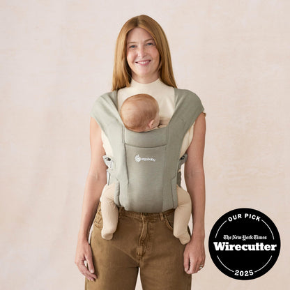 Ergobaby Embrace -kantoreppu vastasyntyneille 0–12 kuukautta, Soft Olive