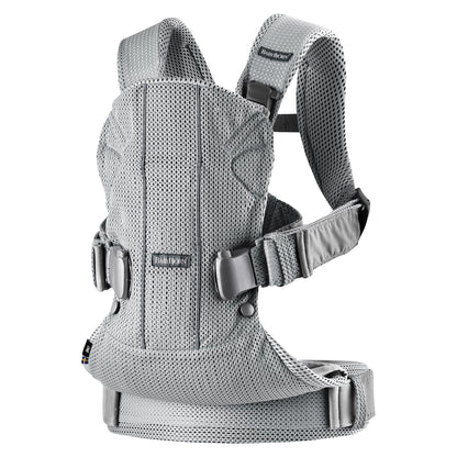 BabyBjörn Baby Carrier One Air kõhukott, 3D Mesh, hõbedane