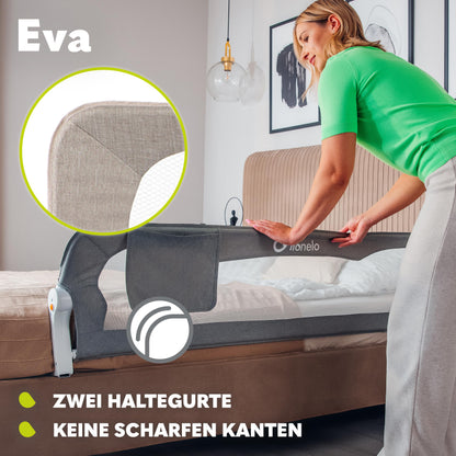 Lionelo Eva voodipiire 150 × 42 cm, kokkupandav, beež