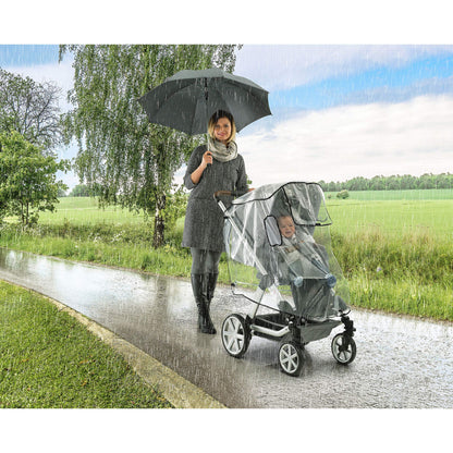 Reer RainCover Active sadesuoja vaunuille, universaali, läpinäkyvä, malli 70533