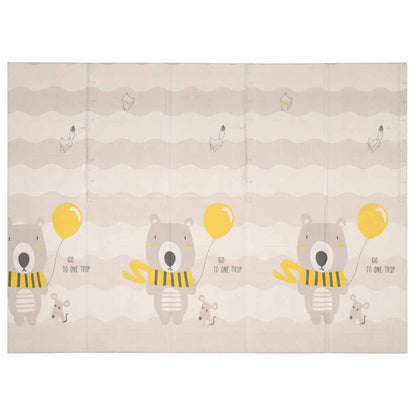 Kahepoolne kokkupandav mängumatt 150 × 200 cm – puud/karud