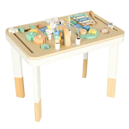 Puidust Montessori tegeluslaud lastele