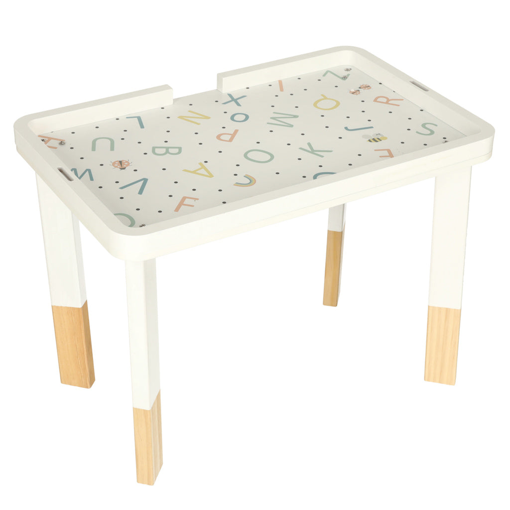 Puidust Montessori tegeluslaud lastele