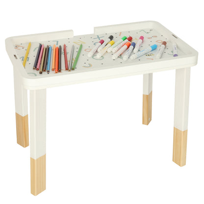 Puidust Montessori tegeluslaud lastele
