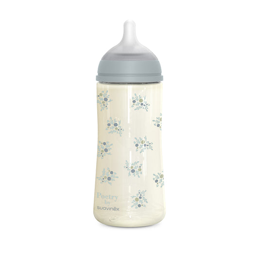 Suavinex lutipudel SX Pro silikoonluti ja antikooliku ventiiliga, 360 ml, sinine