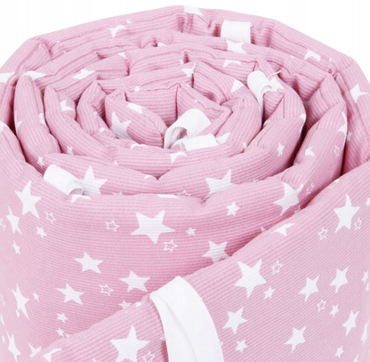 babybay reunapehmuste Mesh-Piqué Beere tähdet valkoinen, Maxi, Boxspring, Comfort ja Comfort Plus