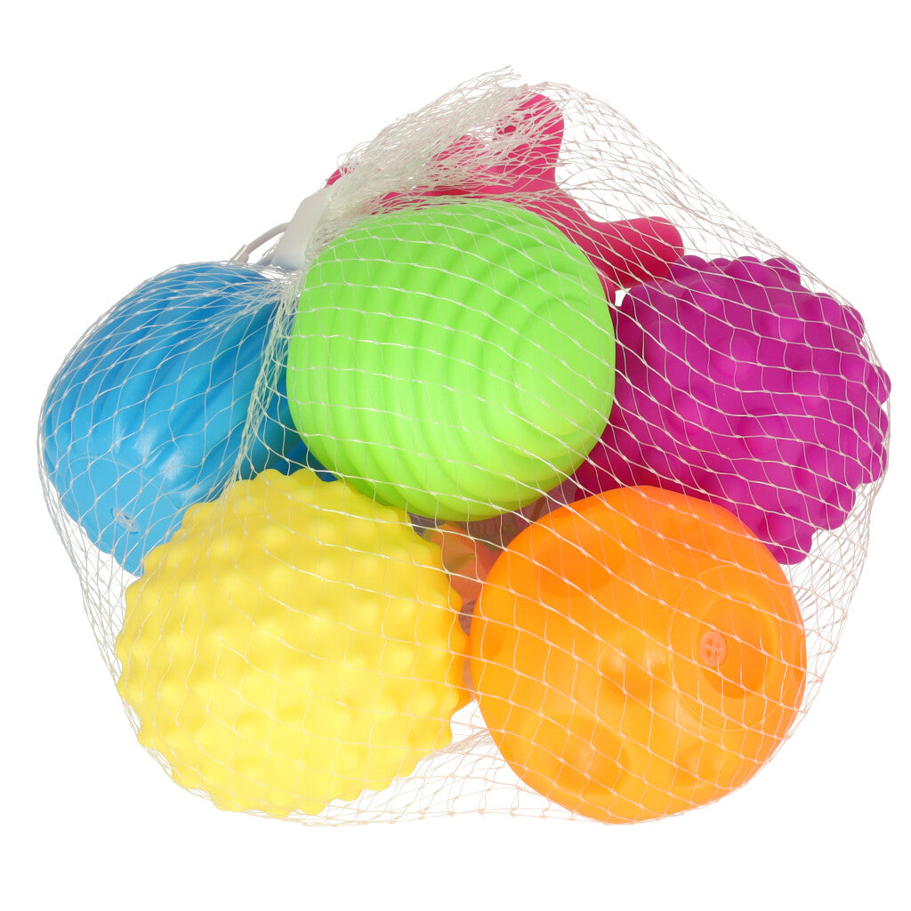 Sensoorse tekstuuriga pallide komplekt beebile (6 tk)