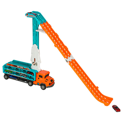 Autonkuljetusauto ja kaksikaistainen kilparata, oranssi (3 vuoden iästä alkaen)