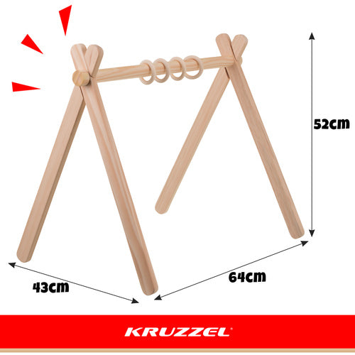 Kruzzel puidust mängukaar beebile 64 × 43 × 52 cm