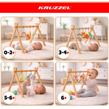 Kruzzel puidust mängukaar beebile 64 × 43 × 52 cm