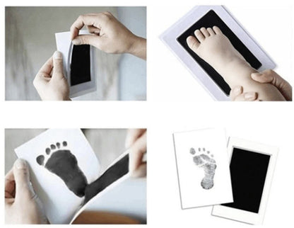 Ruhhy beebi käe- ja jalajälje komplekt, clean-touch, must