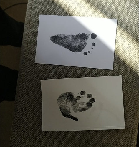 Ruhhy beebi käe- ja jalajälje komplekt, clean-touch, must