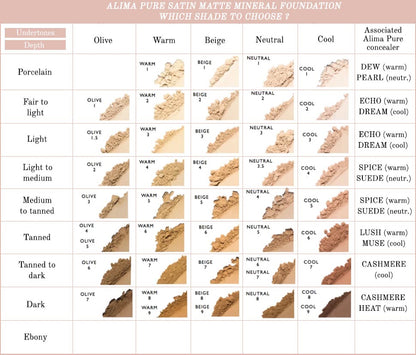 Alima Pure Satin Matte Foundation mineraalpuuder